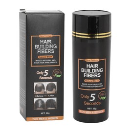 Hair Building Fiber Black Fiber Powder for Thinning Hair Multifunctional Volumizing Thickening Powder 22g