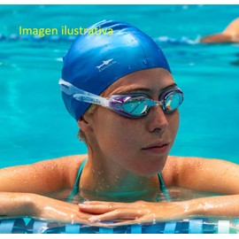 Goggles Natacion I Modelo Siluete Mirrow I Protección UV I Para Niños I Previene la entrada de agua I Color Azul I Escualo I 1 pieza
