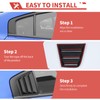 amayum Side Window Louvers Cover Shades fit for Dodge Charger