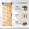 EaseLife 6.7 FT Sliding Barn Door Hardware Kit and Handle