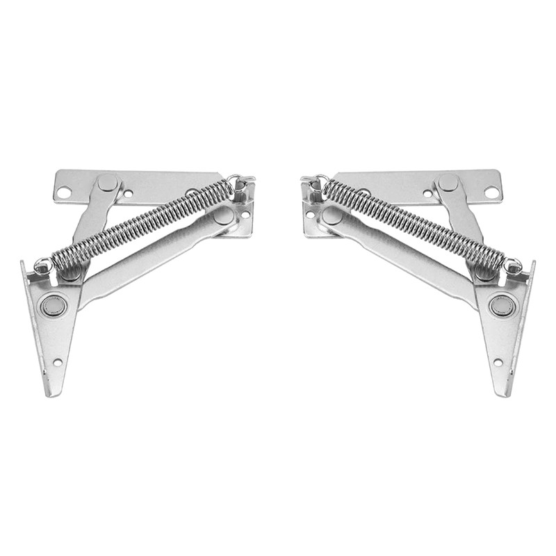 Eruceky Pack of 2 Steel Spring Hinge, Flap Fitting, Stainless