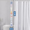 Skywin 1 Pack Shower Liner With Pockets, Hanging Mesh Shower