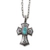 H.N.Z nape-002 Native American Necklace Silver Cross Turquoise Indian Jewelry