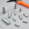 Elesunory 60 Pcs 1/4" 5/16" 3/8" 1/2" Concrete Anchors, Zinc-Plated