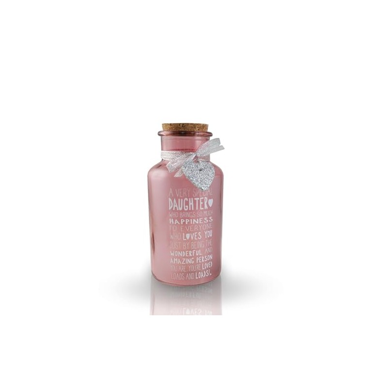 Special Daughter Light Up Jar Messages of Love Range Birthday