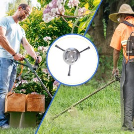 Steel Wire Grass Trimmer Head,2025 New String Trimmer Replacement Head, 6 Inches Universal Steel Wire Weed Trimmer Head ，for Electric & Cordless String Trimmers, Fits Most Weed Eaters (3 Blade)