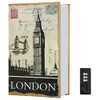 Diversion Book Safe Storage Box,Secret Safe Can with Combination Code,Hidden Safeï¼Stash Safe Box, Secret Safe Containers for Money, Jewelry Documents or Valuables,London