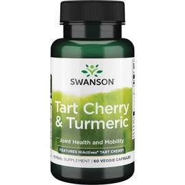 Swanson Hiactives Tart Cherry & Turmeric 60 Veg Capsules
