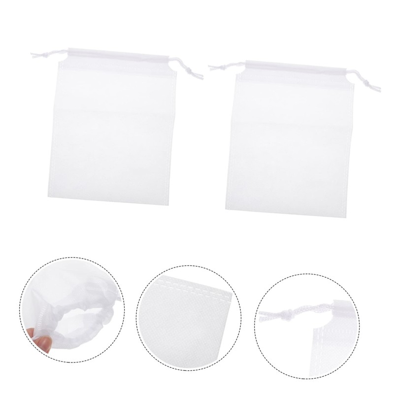 BESPORTBLE 10pcs Non Woven Net Bags with Draw String Durable