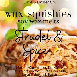 Wax Squishies - 7.5 oz Variety of Scents! Squeeze Wax, Squeezable Wax Melts home fragrance amazing scents:_Strudel & Spice 