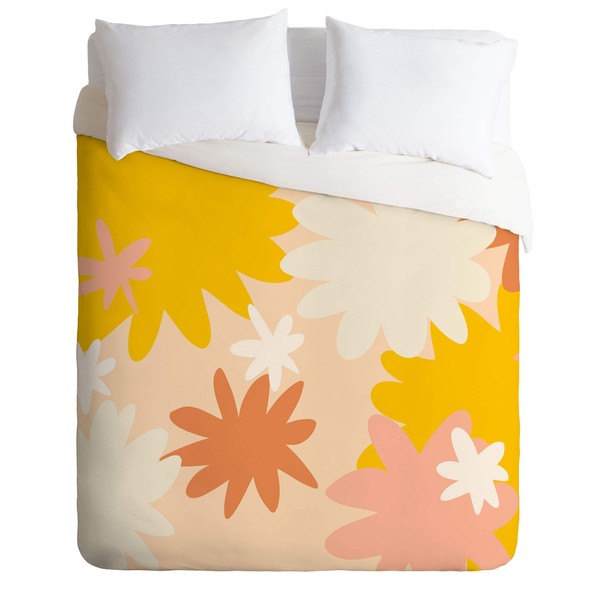 Society6 Urban Wild Studio Super Bloom Twin Duvet Cover and