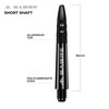 Mission Darts Sabre Shafts | Durable Black Polycarbonate Stems with
