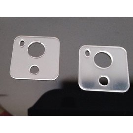 Clear Acrylic Floss Chips, Clear Acrylic Embroidery Floss/Thread Drops, Cross Stitch Tread Bobbins (100PCS)