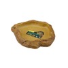 EXO TERRA PT2812 Feeding Dish, For Reptiles, Natural Rock Image,