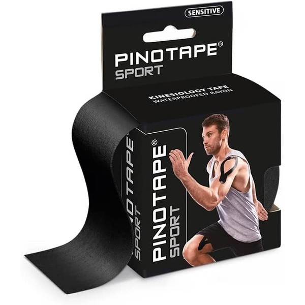 Pinotape Sport Sensitive Tape Light Black 5 cm x 5