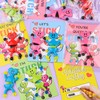 28 Pack Kids Valentiens Day Cards with Heart Shape Sticky