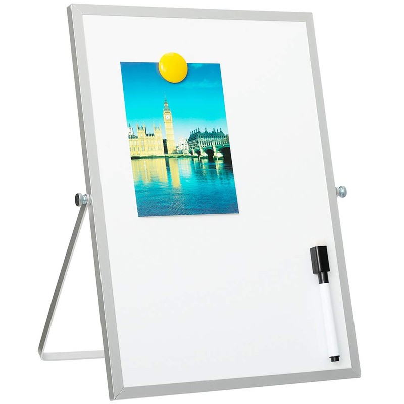 DOEWORKS A4 Small Magnetic Whiteboard, Desk Whiteboard, Portable Dry Wipe