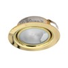 Leyton Lighting 12v 20w halogen recessed downlight brass warm white