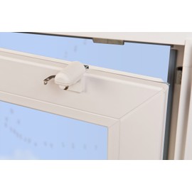 KLEMMFLEX Clamp holder for blinds, blind holder without drilling, for clamping, pack of 8, white, sturdy clamp support with metal bracket, adjustable from 4-25 mm, for windows and balcony doors
