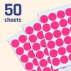 1200 Pack, 1" Round Dot Stickers Circle Labels - Pink