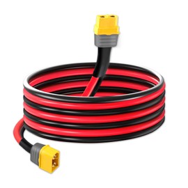 Magiktech XT60 Extension Cable 12FT with Male and Female Connectors XT60 Adapters Cable for Power Station and Rechargeable Batteries (12AWG 12FT)