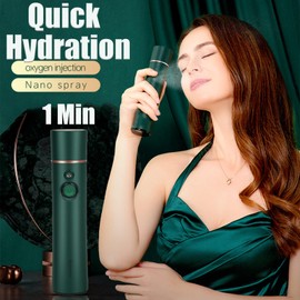 Elitzia Oxygen Facial Machine Oxygen Injection Skin Care Spa Nano Facial Mister Hydration Anti Aging Nourishing Handheld Atomizer Face Care Improve Absorption Portable Mist Sprayer Women Home Use