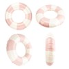 Pool Tubes, 4 Pack Pink Inner Tubes for Pool, Round