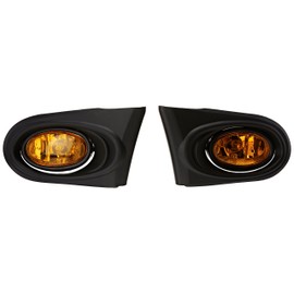 Oem Style Fog Lights Amber Made for and compatible with 2002-2004 RSX Base/Type-S