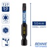 5 x Rennie Tools 50mm Long T27 TX27 Impact Driver