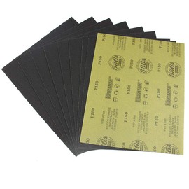 MAXAMN 120 Grit Sandpaper, Wet Dry Sandpaper Sheets 9 x 11 Inches, Silicon Carbide Abrasive Sand Paper for Wood Furniture Finishing, Metal Sanding, Automotive Polishing, DIY Projects, 10 Sheets