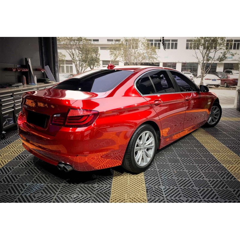 Super Gloss Metallic Soul Red Automotive Vinyl Wrap Car Vehicle