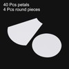 sourcing map 44pcs English Paper Piecing Large Flower Shapes Paper