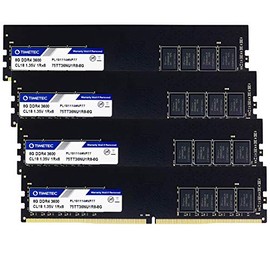 Timetec Hynix IC CJR 32GB Kit (4x8GB) DDR4 3600MHz PC4-28800 Unbuffered Non-ECC 1.35V CL18 288 Pin UDIMM Desktop Memory RAM Module Upgrade (32GB Kit (4x8GB))