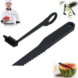 Kitchen Spiral And V-Shaped Tools, Blade Julienne Cutter,Fruit Shape Cutters,Multifunctional Vegetables Cutter For Slicing Potatoes, Cucumbers and Vegetables in Spirals