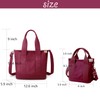 MINGRI Canvas Tote Bag for Women,Small Totes Bags with Zipper
