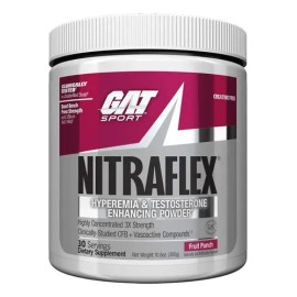 Suplemento Deportivo Nitraflex GAT Sport Ponche Frutas 300g 30 Porciones                                                                              