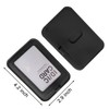 Larpur Retractable Badge Holder, PU Leather Work ID Card Holder