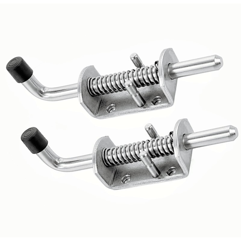 1PCS Spring Loaded Latch,Stainless Steel 304 Security Barrel Bolt Latch