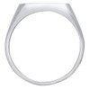 Kuzzoi 0601860719 Men's Signet Ring, Solid 14 mm Wide in