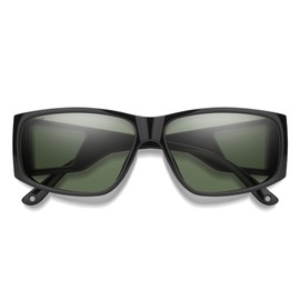 SMITH Optics Monroe Peak Sunglasses – Performance Sports Active Retro Sunglasses for Running or Everyday Wear – for Men & Women – Black + Gray Green ChromaPop Lenses