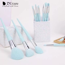 Ducare Set De 10 Piezas Con Porta Brochas Azul 100% Original
