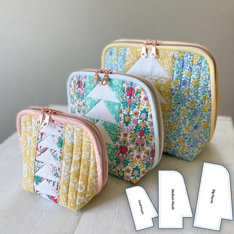3Pcs Cute Bag Acrylic Template Acrylic Pouch Pattern Stencil Template