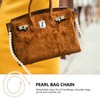 VALICLUD Pearl Handbag Chain Pearl Pearl Shoulder Strap Crossbody Bag