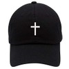 Religious Cross Logo Embroidered Low Profile Soft Crown Unisex Baseball