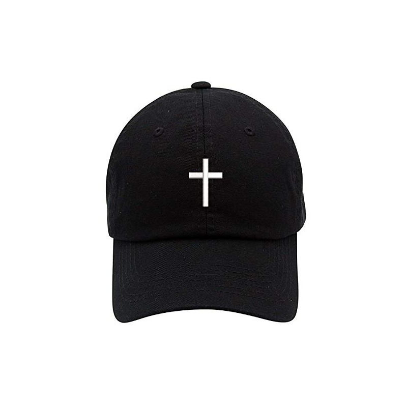 Religious Cross Logo Embroidered Low Profile Soft Crown Unisex Baseball
