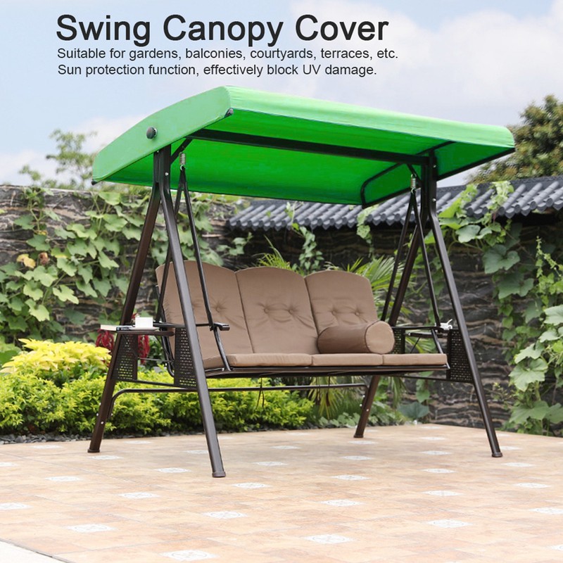 Outdoor Garden Courtyard Waterproof Dust‑Proof Windproof Swing Canopy Cover Accessory