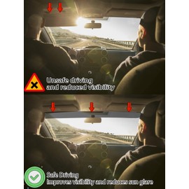 AUTOTEK Precut Windows Tint Film Windshield Strip Cars Sun Blocking Protection Privacy Anti Shatter Glass 2 Ply Computer Cut Any Tint Shade for Ford F150 Crew Cab 2021-2024