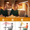 MACASA Double Head LED Desk Lamp with Anti-Glare Cover Computer