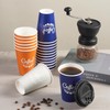 Tamone 100 Pack 12 oz Disposable Coffee Cups with Lids,