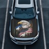 Car Hood Cover Protector American Flag Eagle Design Waterproof Car